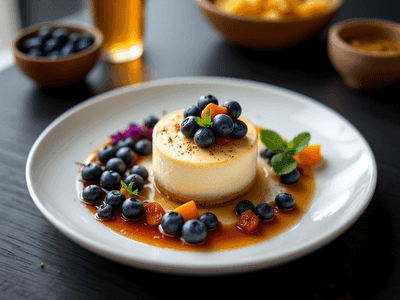 Baked Blueberry Cheesecake